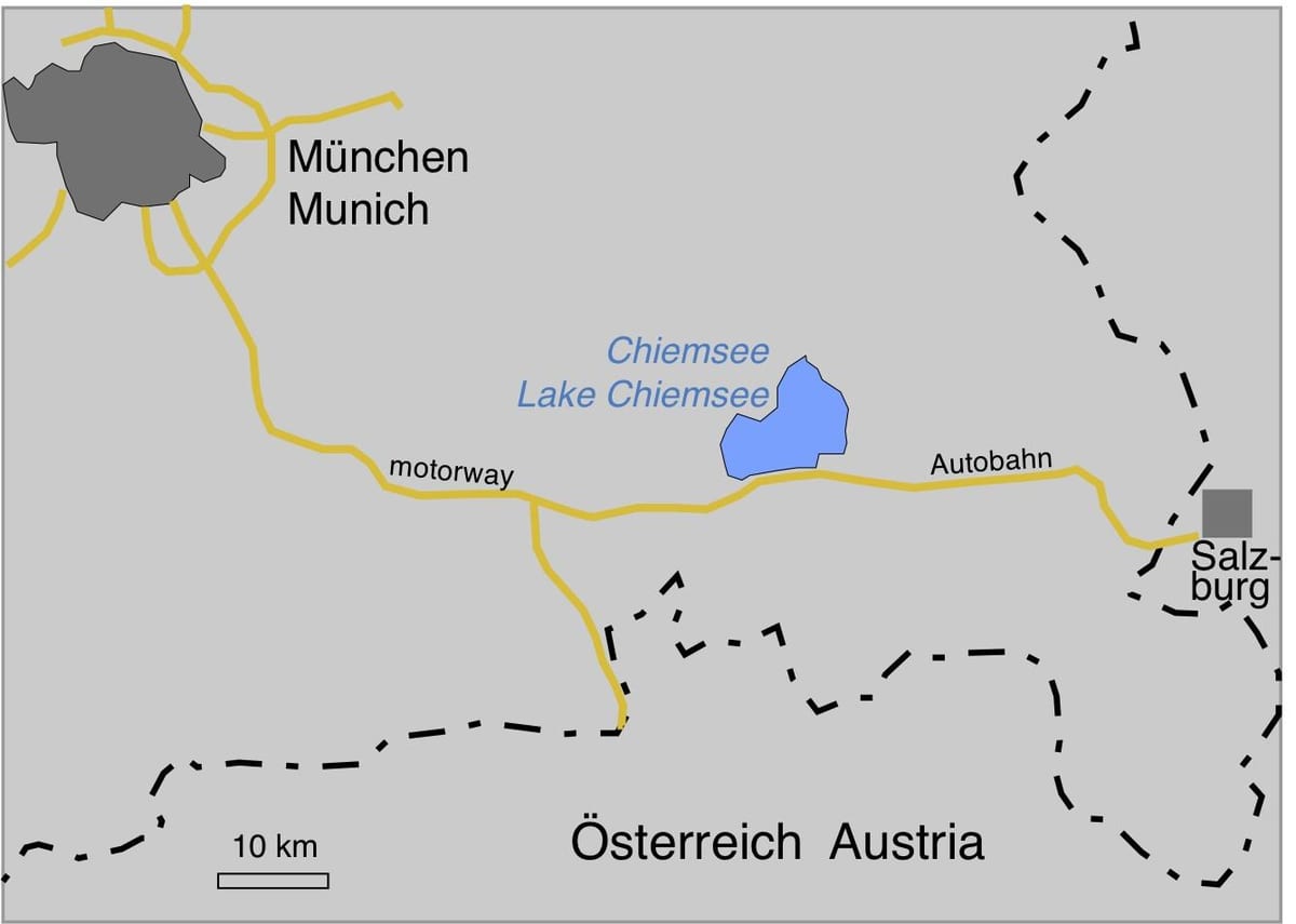 வரைபடம் ofmunich ஏரிகள்
