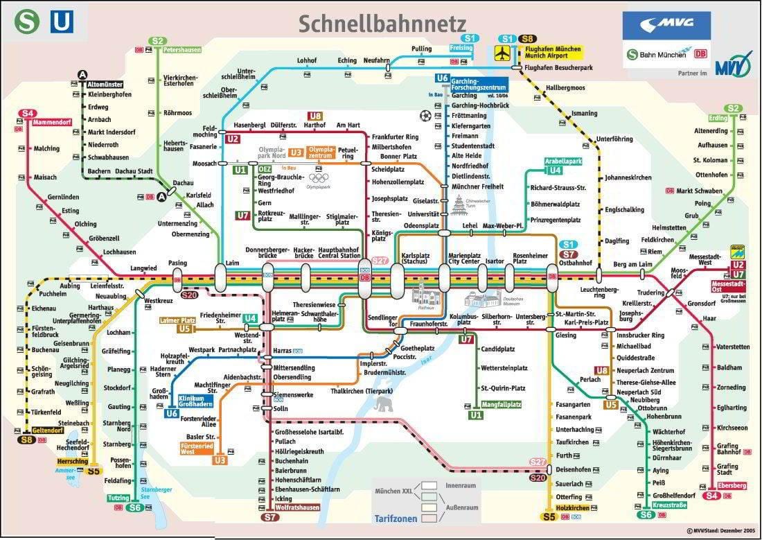 மெட்ரோ வரைபடம் munchen