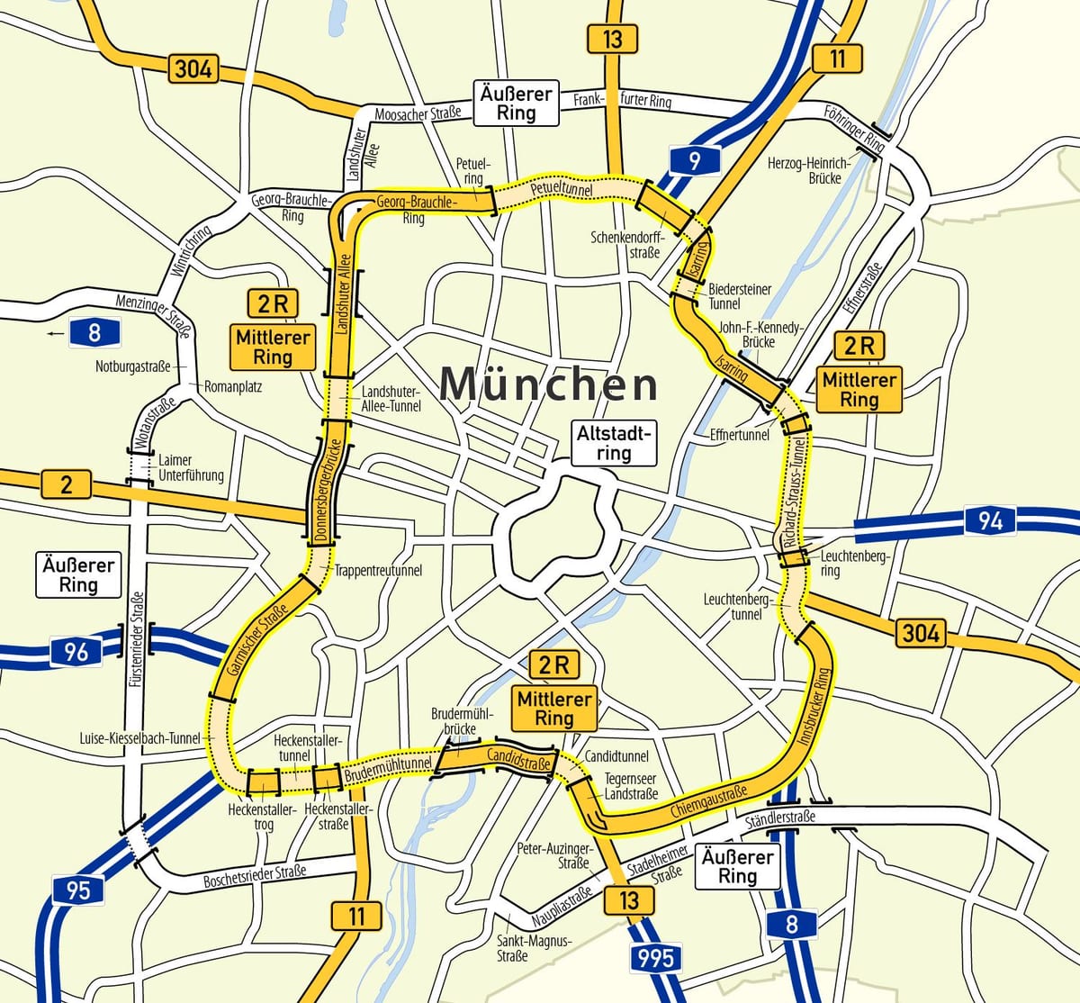 munchen மோதிரம் வரைபடம்