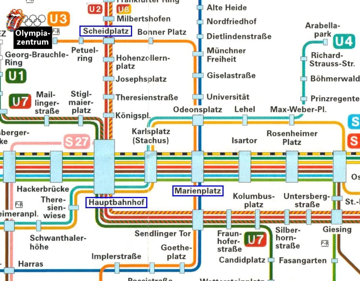 வரைபடம் முனிச் hauptbahnhof