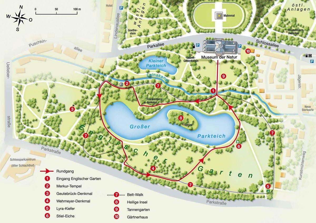 வரைபடம் englischer garten