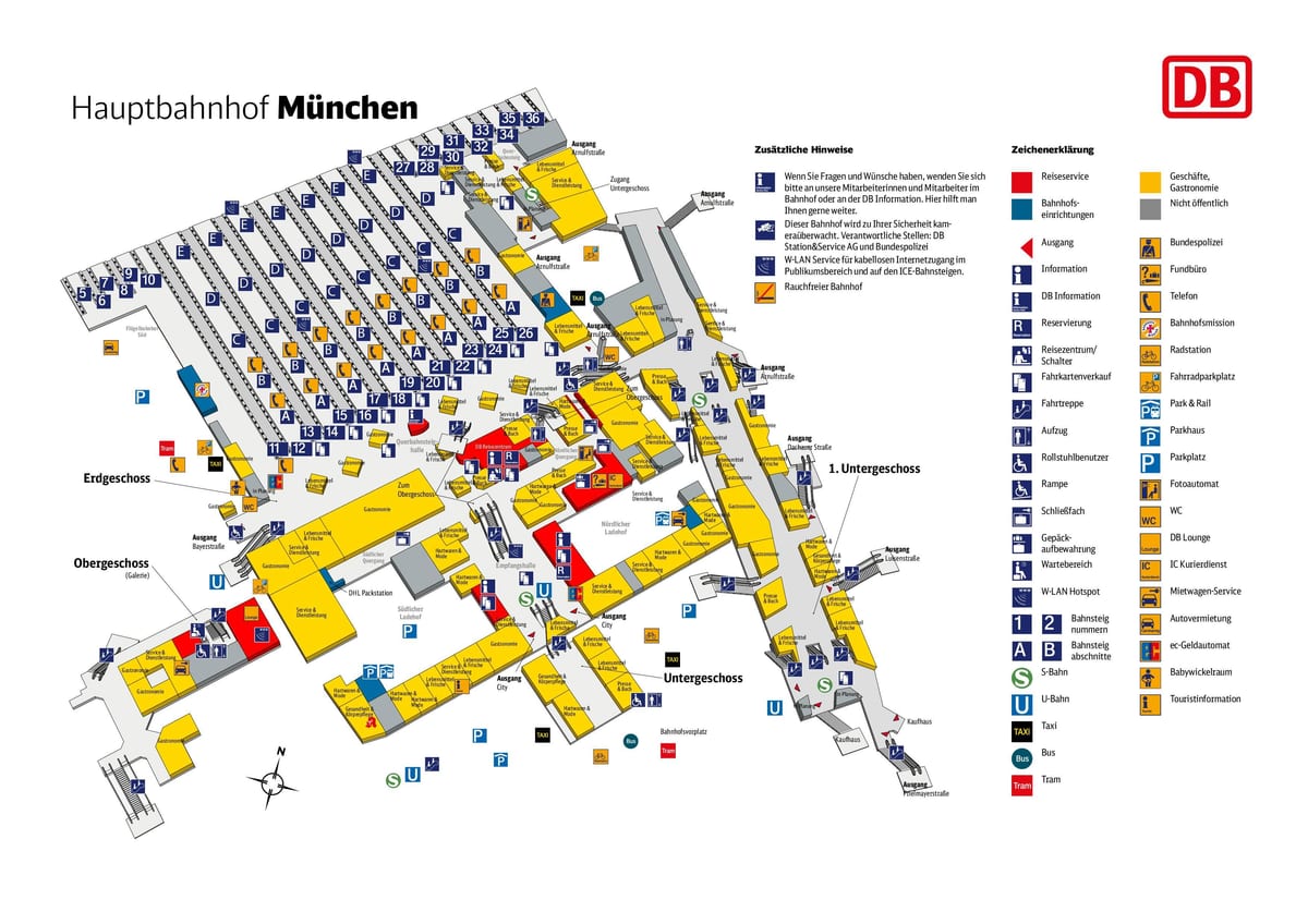 வரைபடம் muenchen hbf