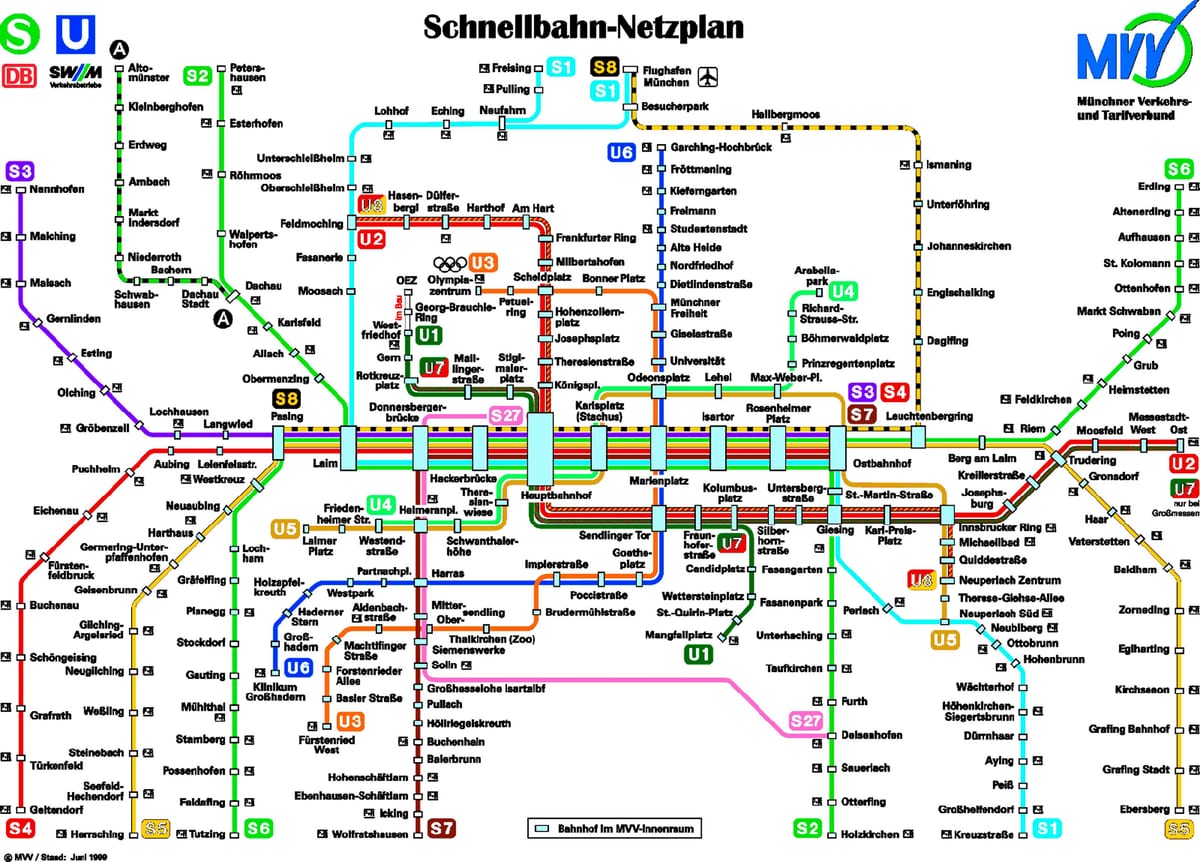 வரைபடம் munchen மெட்ரோ