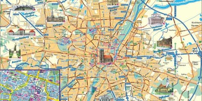 நகரம் வரைபடம், முனிச், ஜெர்மனி