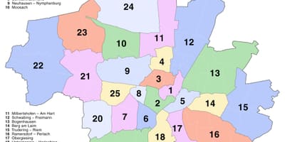 வரைபடம் முனிச் புறநகர்