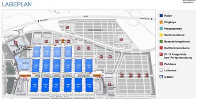 Messe munchen வரைபடம்